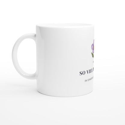 Da ist so viel Hoffnung in einer kleinen Blume Tasse | Mutmacher Geschenk für Freundin | Blumentasse mit Spruch | Geschenk zur Aufmunterung