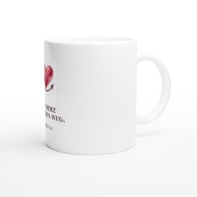 Dein Herz kennt den Weg, folge ihm Tasse | Mutmacher Geschenk für Freundin | Neuanfang, Geburtstag, Selbstliebe | Herz Becher