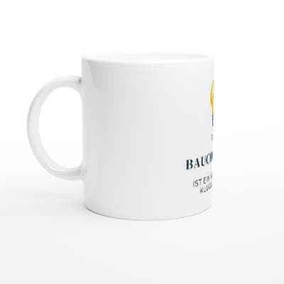 Das Bauchgefühl ist ein verdammt kluger Kopf Tasse | Lustiger Spruchbecher | Geschenk für Freundin | Intuition Achtsamkeit