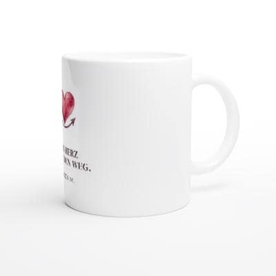Du bist Liebe in meinem Leben Tasse | Liebesgeschenk für Partner | Geschenk zum Jahrestag, Valentinstag, Geburtstag | Herz Becher Ehe