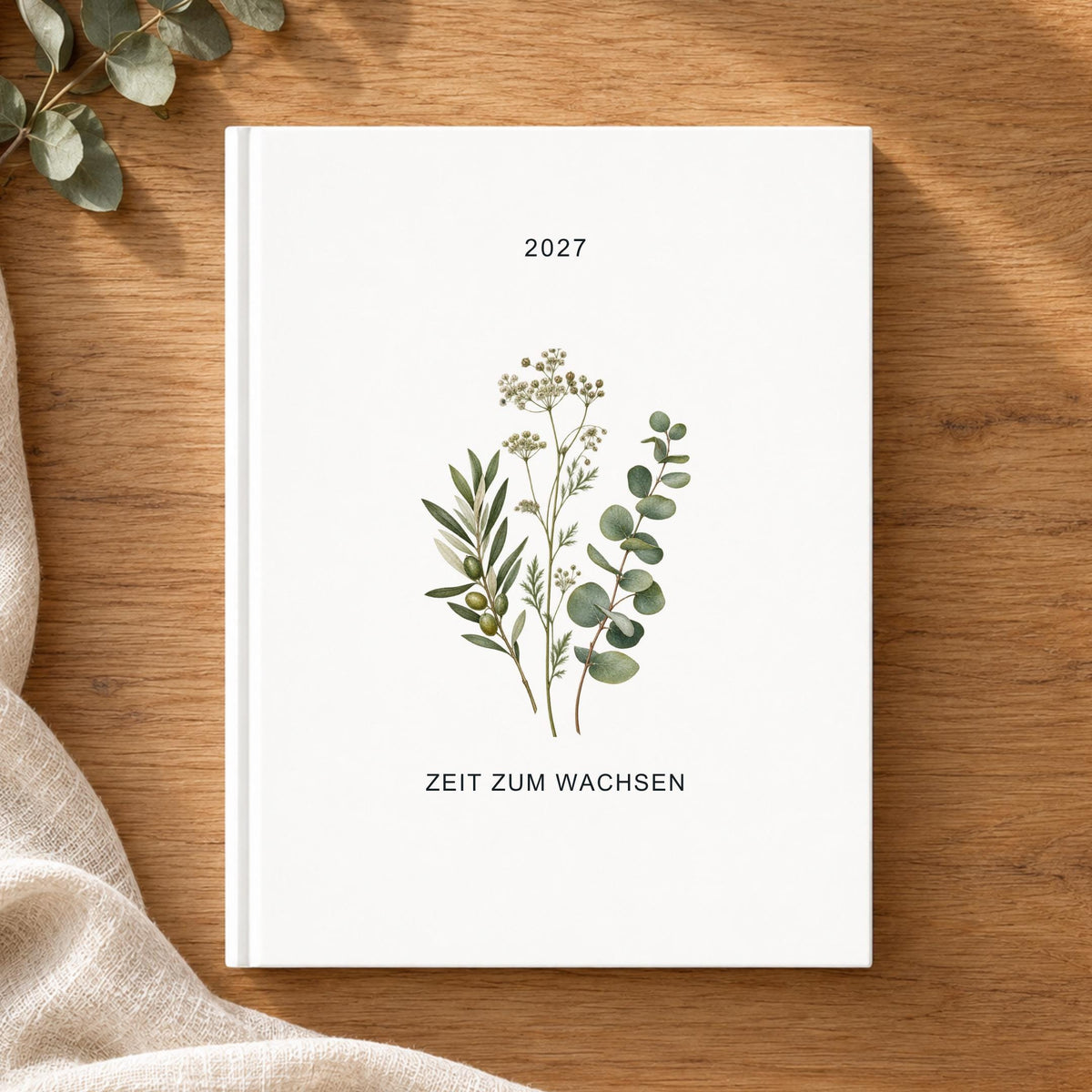 Terminplaner 2027 mit Mutmach-Spruch & Blumen – A5 Hardcover für Ziele und Alltag, Geschenk für Freundin zum Geburtstag oder Neustart