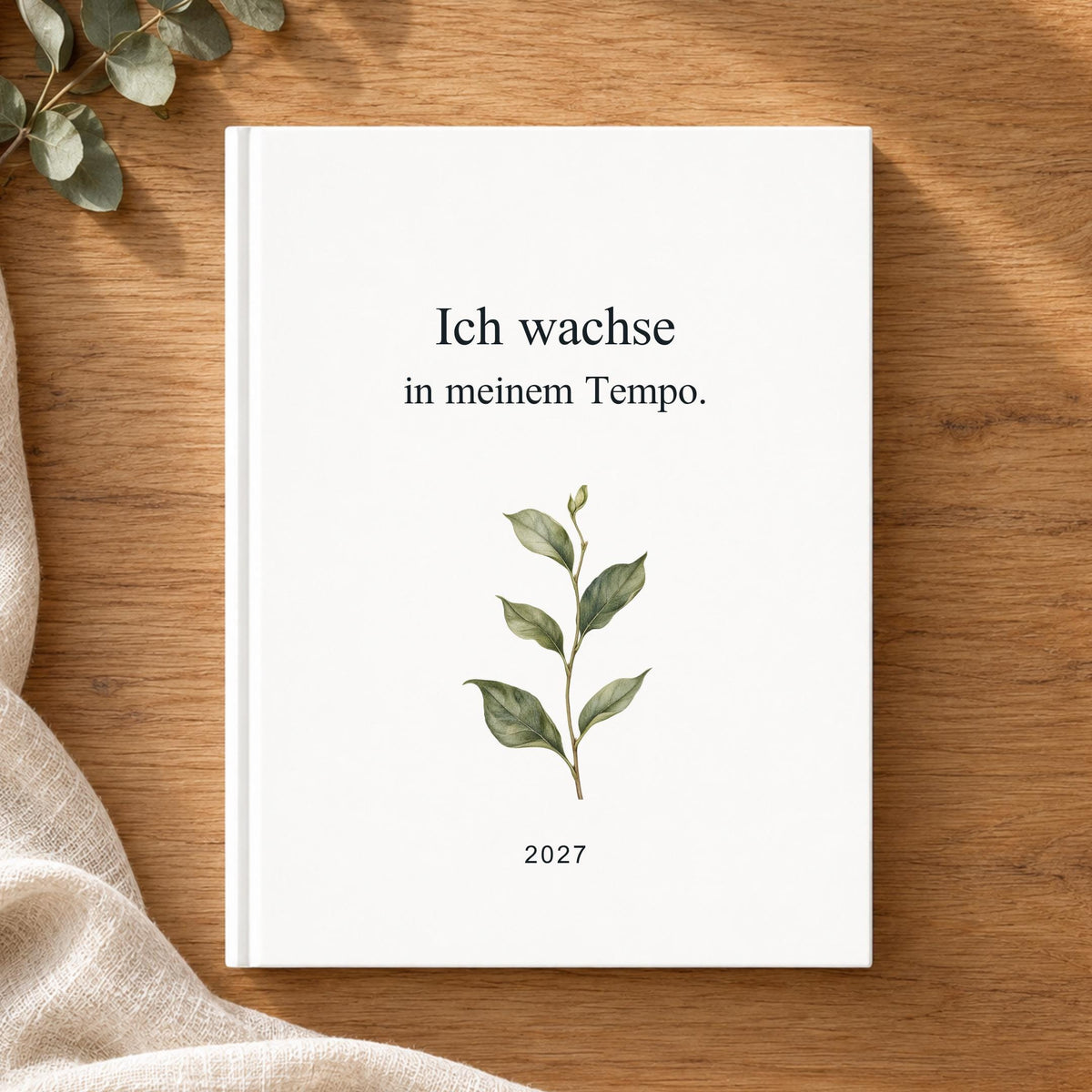 Terminplaner 2027 mit Mutmach-Spruch & Blumen – A5 Hardcover für Ziele und Alltag, Geschenk für Freundin zum Geburtstag oder Neustart