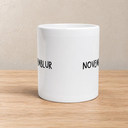 NOVEMBLUR Tasse | Lustiger November Spruch | Winterblues Geschenk Freundin Kollegin | Herbst Humor Keramikbecher