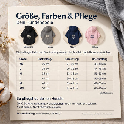 Personalisierter Hundehoodie mit Namen – Keine Lust Muss Gassi – Geschenk für Hundemama, Hundepapa & Hundefreunde zum Geburtstag oder Einzug