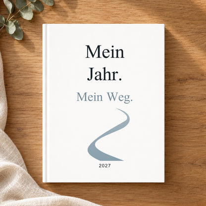 Terminplaner 2027 mit Mutmach-Spruch & Blumen – A5 Hardcover für Ziele und Alltag, Geschenk für Freundin zum Geburtstag oder Neustart