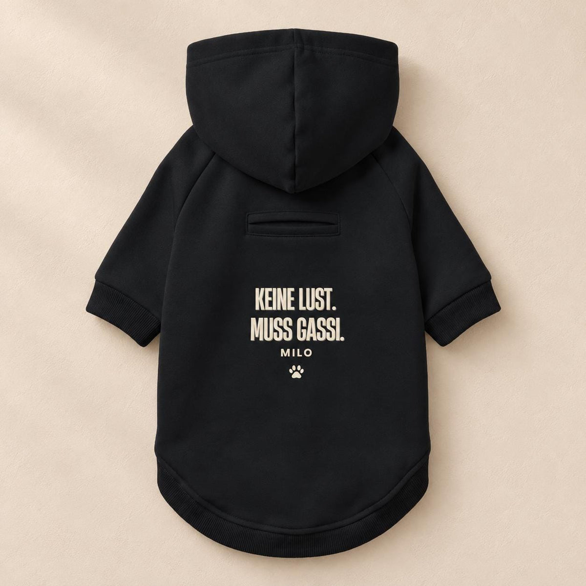 Personalisierter Hundehoodie mit Namen – Keine Lust Muss Gassi – Geschenk für Hundemama, Hundepapa & Hundefreunde zum Geburtstag oder Einzug