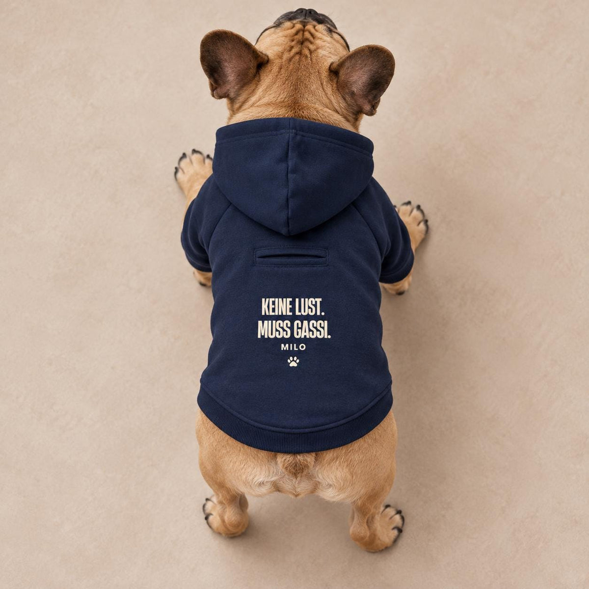 Personalisierter Hundehoodie mit Namen – Keine Lust Muss Gassi – Geschenk für Hundemama, Hundepapa & Hundefreunde zum Geburtstag oder Einzug