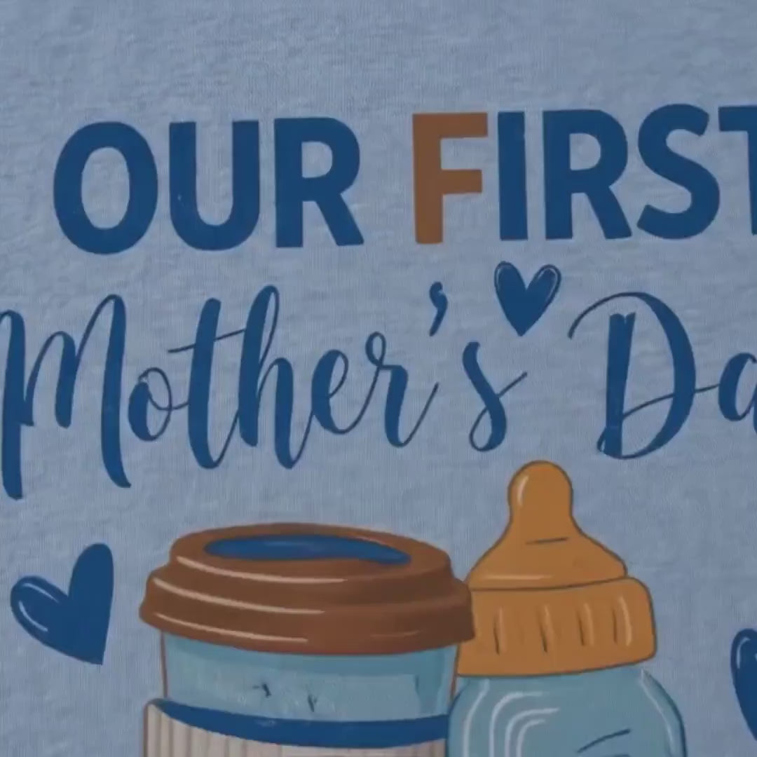 First Mothers Day Shirt 2026 – Erster Muttertag Shirt – Mama Mini Set – Mommy and Me Outfit – Partnerlook Mama Kind Baby & Mama T-Shirt Set