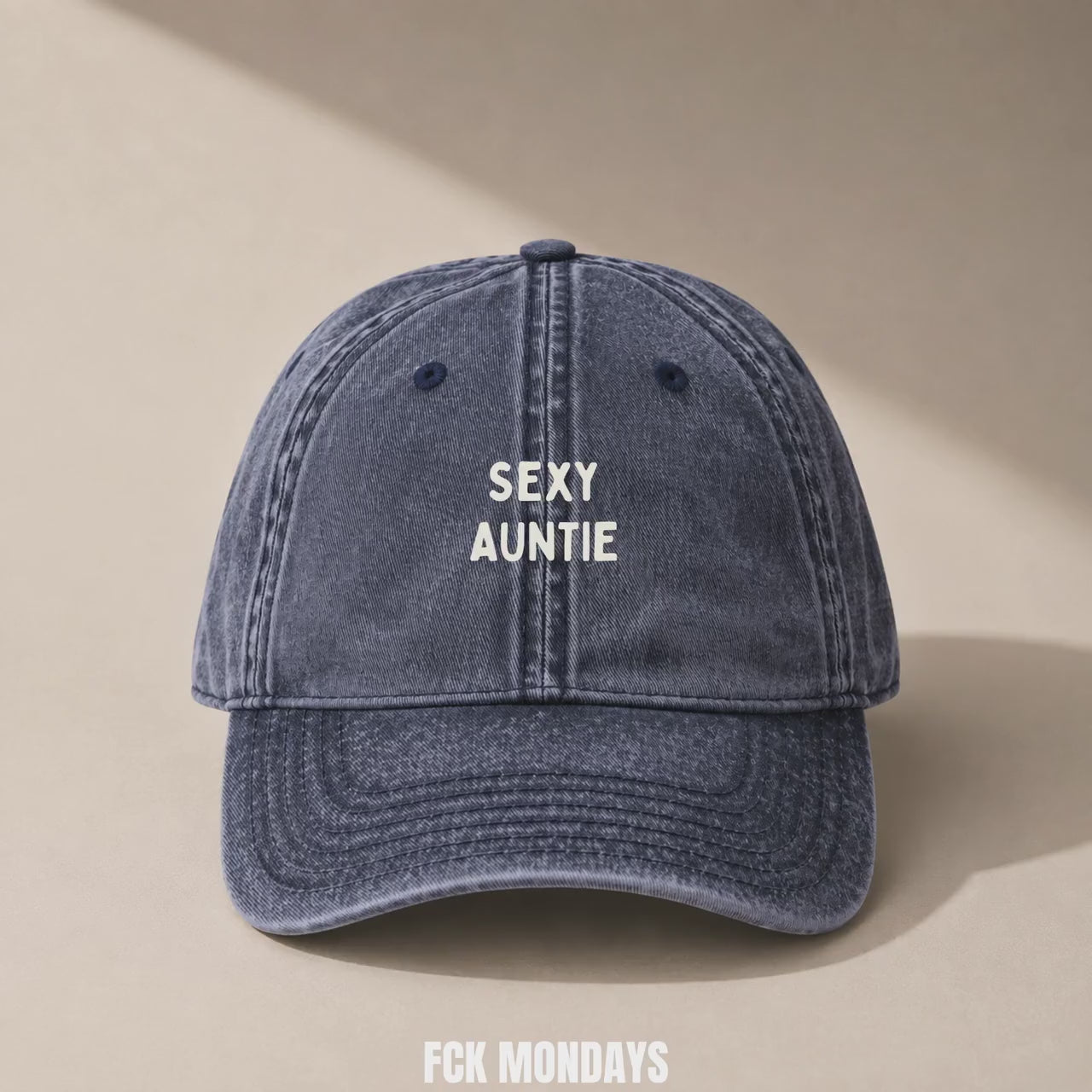Sexy Auntie Cap Vintage | Bestickte Tante Mütze | Auntie Gift | Baby Announcement | Schwangerschaftsverkündung Geschenk