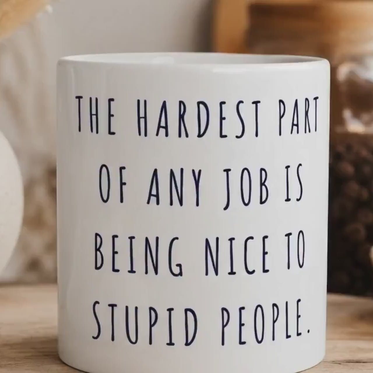 Lustige Büro Tasse | The Hardest Part Of Any Job Becher | Geschenk für Kollegen | Büro Humor Tasse | Jubiläum Geschenk Chef Geschenkidee