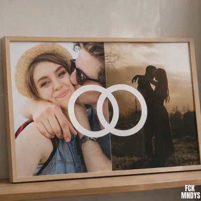 Personalized Wedding Gift, Engagement & Anniversary Present, Custom Couple Wall Art, Poster with Names Date Initials, “You” “Me” “Us”