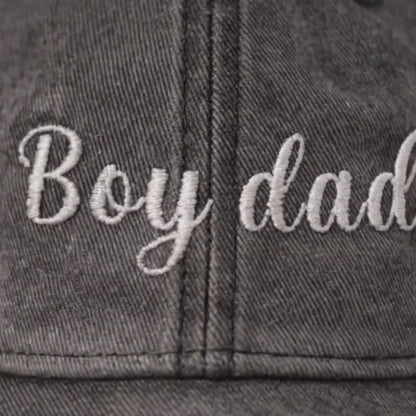 Boy Dad Cap Vintage | Bestickte Papa Mütze | Geschenk für Jungen Papa | Verstellbare Baumwoll Cap | Muttertag Boy Dad Vintage Schirmmütze