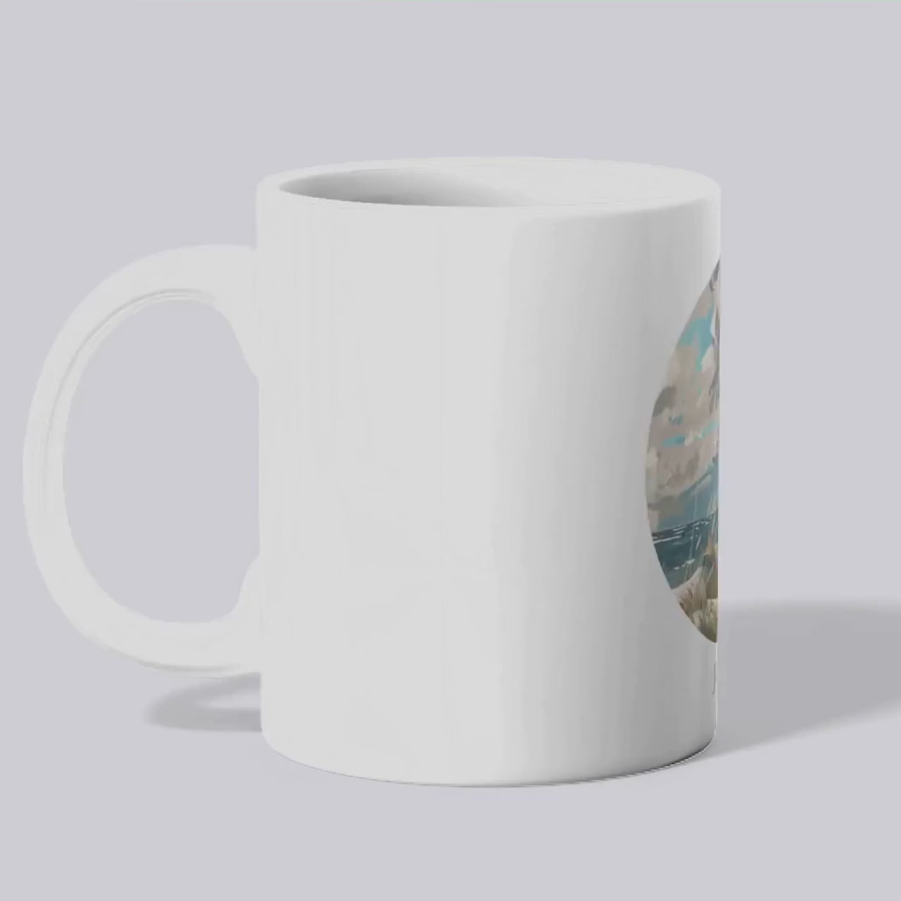 Juist Tasse | Nordsee Becher mit Strandmotiv | Geschenk für Meerliebhaber | Insel Souvenir | Küsten Kaffee Becher | Urlaub Erinnerung