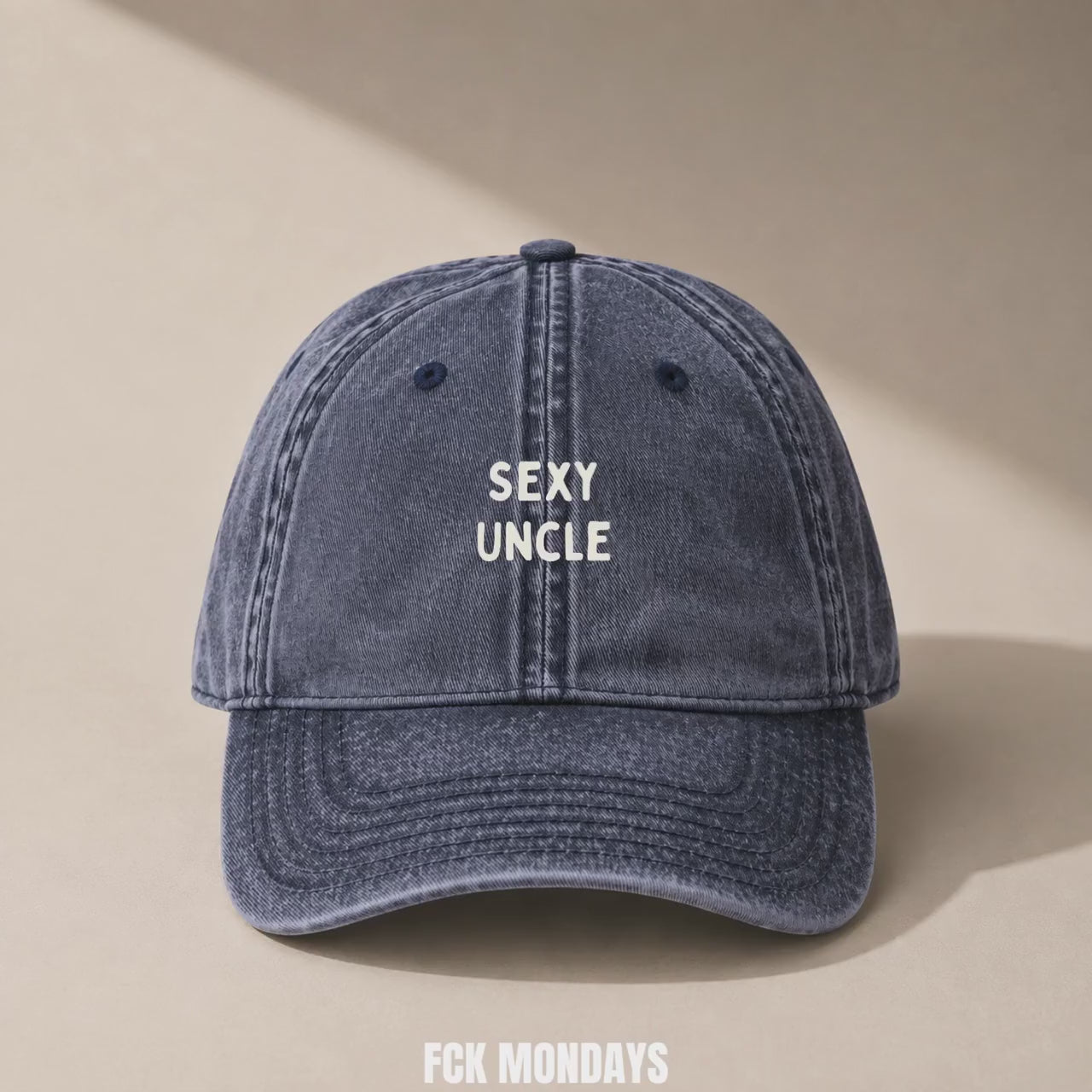 Sexy Uncle Cap Vintage | Bestickte Onkel Mütze | Geschenk Schwangerschaftsverkündung | Baby Announcement Familie Geburtstag Tante Babyparty