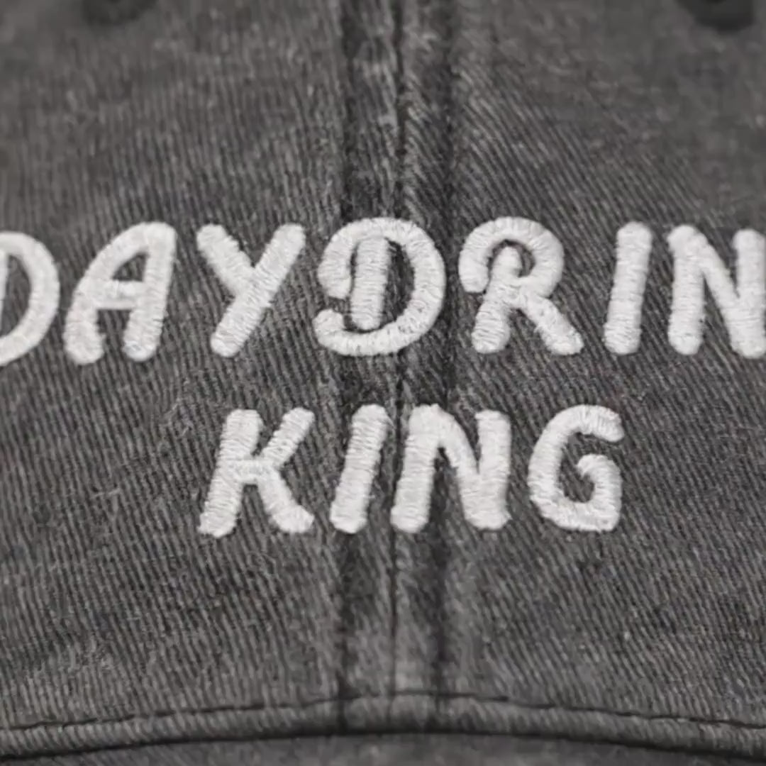 Day Drinking Vintage Cap | Embroidered Party Hat | Funny Gift for Men Women Bride | Father’s Day Birthday | Bachelor & Bachelorette Party