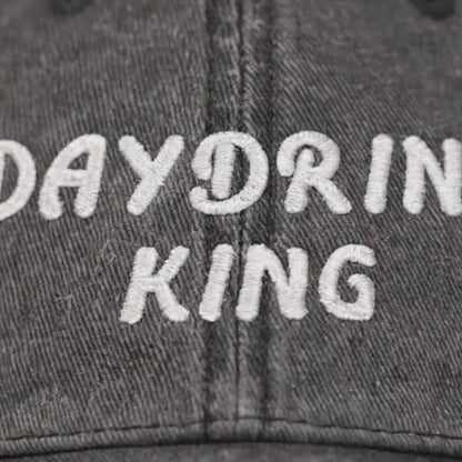 Day Drinking Vintage Cap | Embroidered Party Hat | Funny Gift for Men Women Bride | Father’s Day Birthday | Bachelor & Bachelorette Party