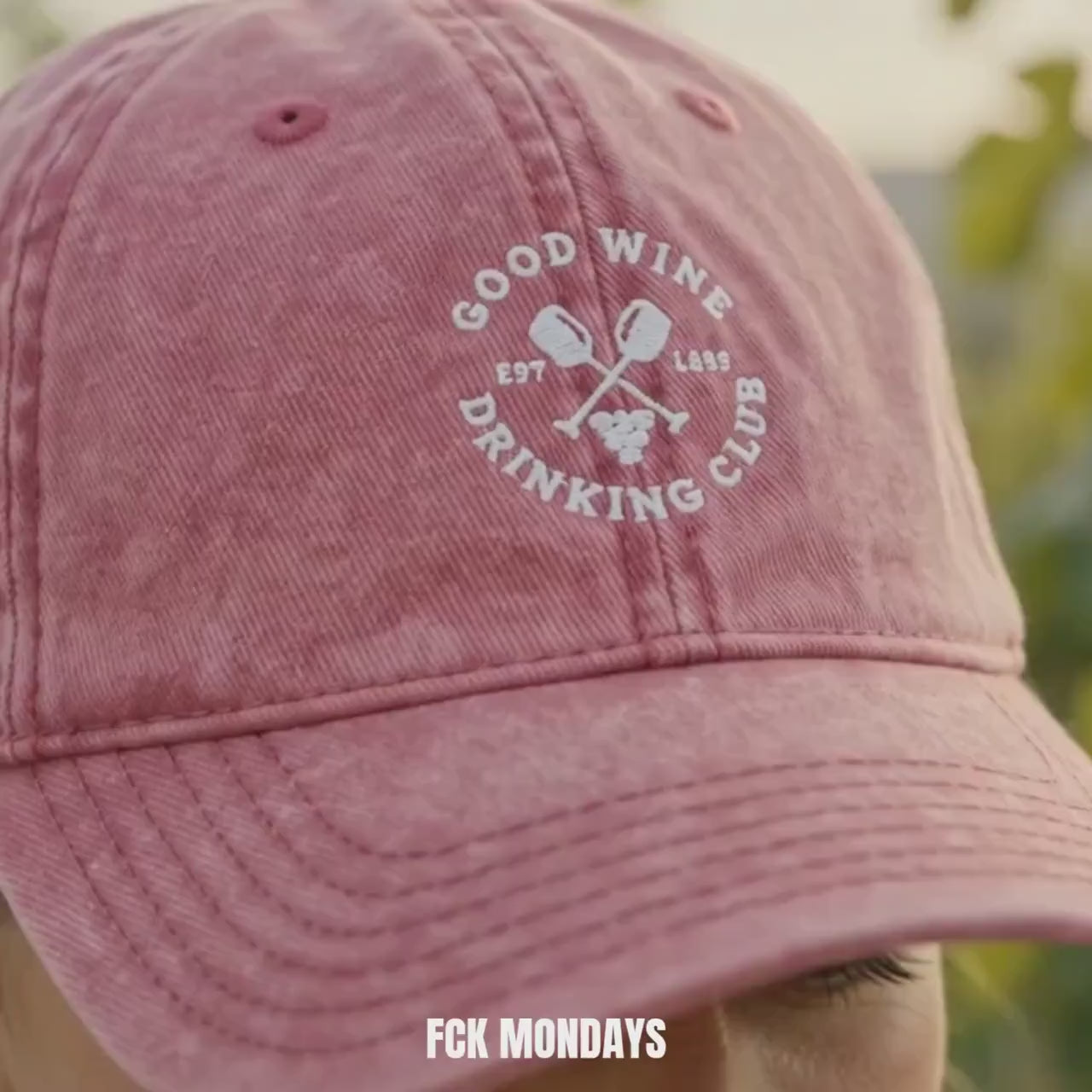Good Wine Drinking Club Cap Vintage | Bestickte Schirmmütze | JGA Braut Wein Damen Herren | Vatertag Geburtstag | Geschenk Weinliebhaber