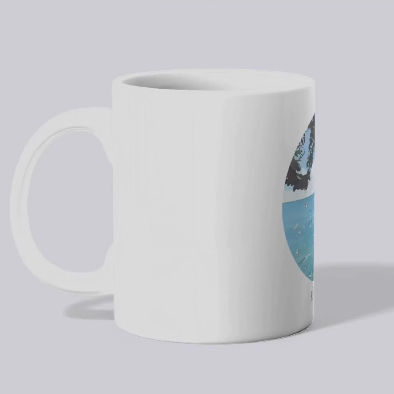 Rügen Tasse | Kreidefelsen Becher mit Küstenmotiv | Geschenk für Rügen Fans | Ostsee Tasse | Insel Souvenir | Urlaub Erinnerung