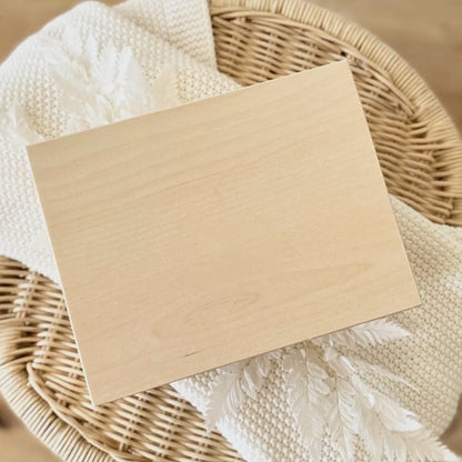 Personalized Baby Keepsake Box Wood with Name & Birth Details | Watercolor Animal Design | Baby Memory Box for Birth or Baptism | Baby Gift