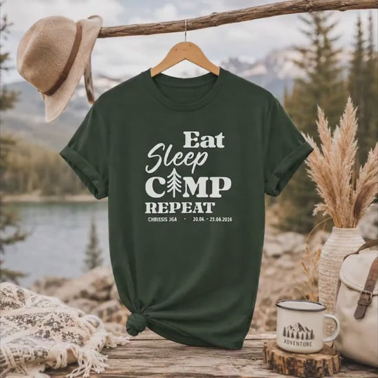 Camping JGA Shirt für Männer mit Outdoor Motiv – perfektes Abenteuer Urlaub Shirt für Junggesellenabschied, Campingtrip & Männerwochenende.