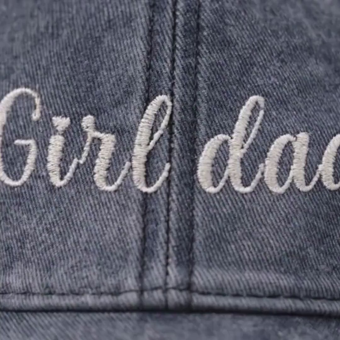 Boy Dad Vintage Cap | Embroidered Dad Hat | Gift for Dad and Mom | Adjustable Cotton Baseball Cap | Mother’s & Father's Day - Christmas Gift