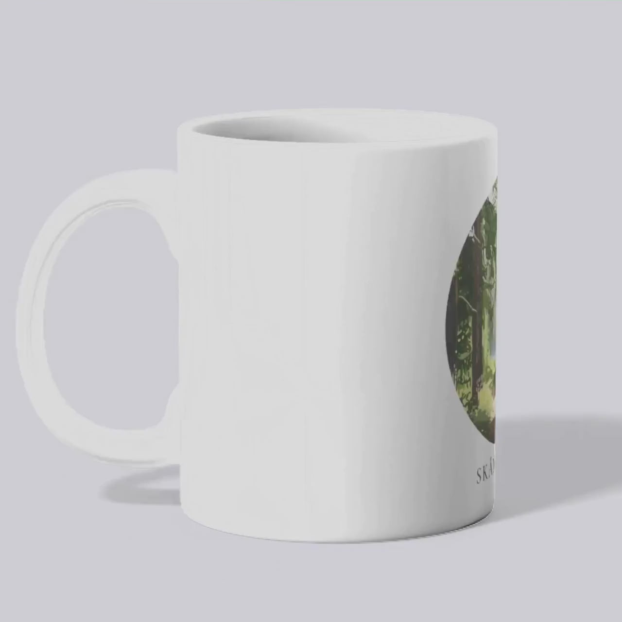 Skåneleden Tasse | Schweden Wanderweg Becher | Wald Landschaft Tasse | Geschenk für Wanderer | Skandinavien Souvenir | Natur Kaffee Becher
