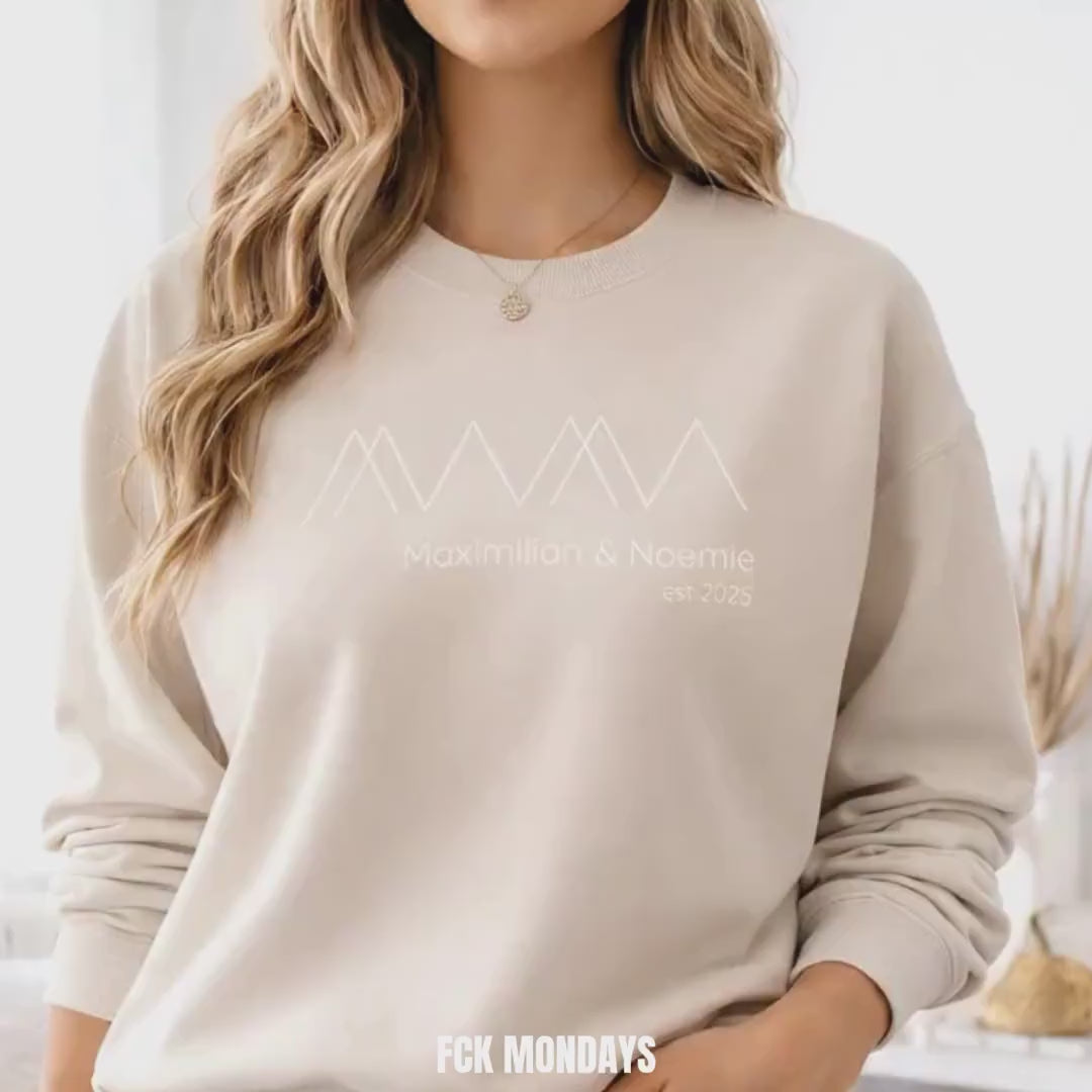 Personalised mum jumper with name and year | Mum jumper gift | Expectant mum | Announcement, Mother's Day | Mum Sweater