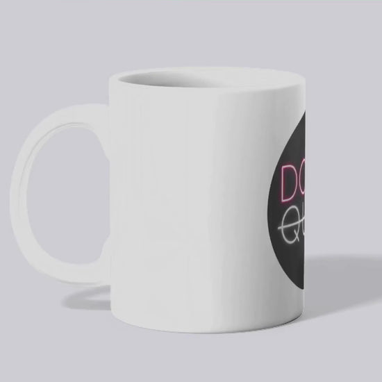 DON'T QUIT Tasse | Motivations Tasse | Neon Spruch Becher | Motivation Geschenk | Büro Kaffee Tasse | Fitness | Durchhalten